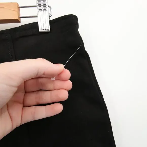 Free People Skirt Black Denim Front Zip Mini High Rise Layla Sexy We the Free 10 - Picture 6 of 10